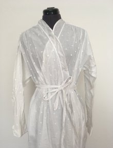 Louis Féraud - Lingerie - Morgenmantel / Mantel / Robe, 100 % Baumwolle - Gr. 38 / M