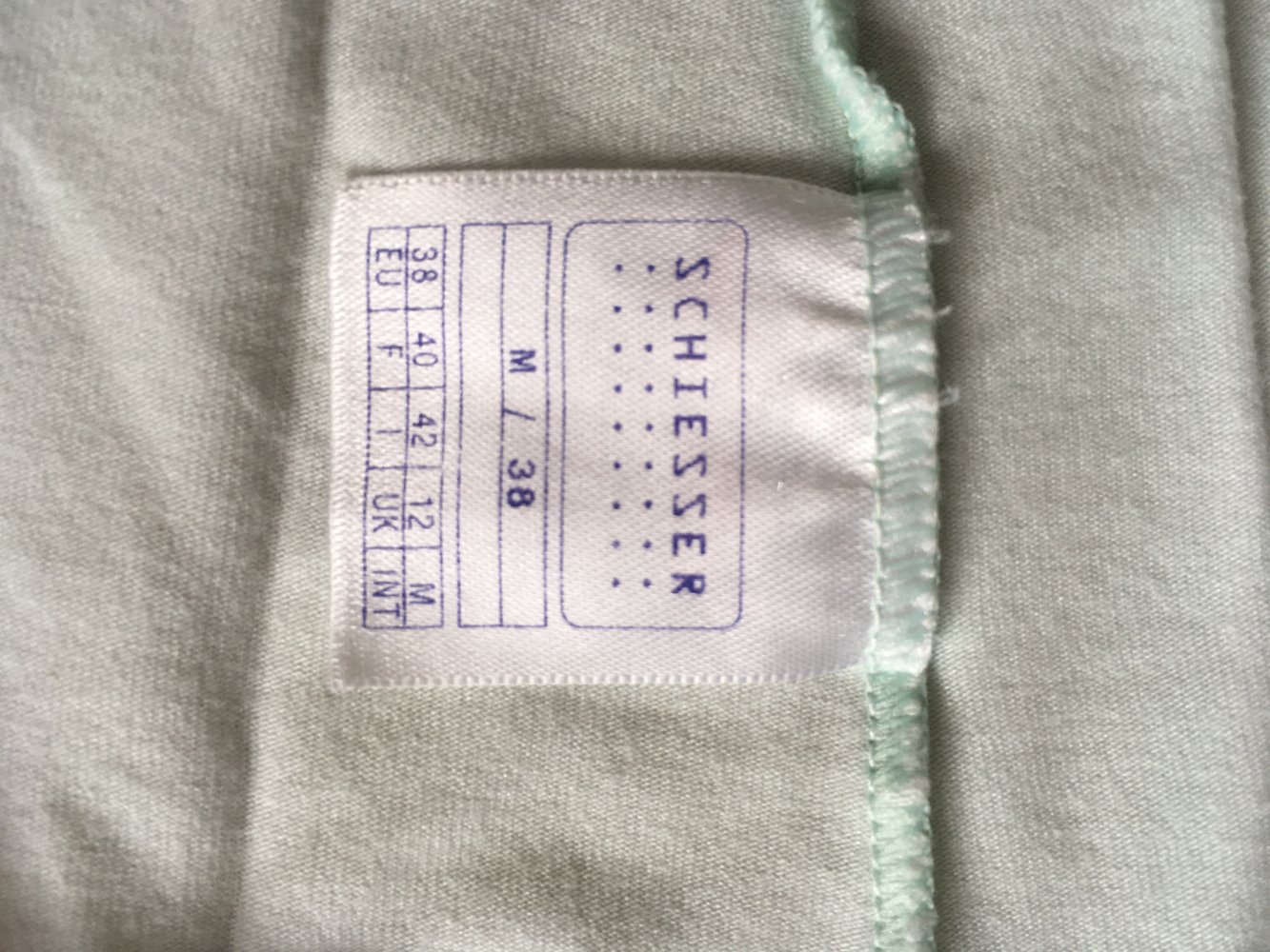 Schiesser Nachthemd, pink lila grün - Gr. M / 38