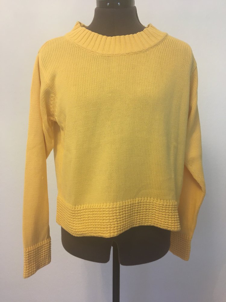 Apart Pullover / Pulli, Strick gelb - Gr. 34 - 36 / XS - S