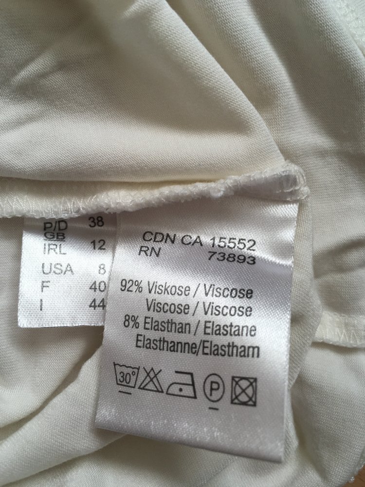 Hauber - Sweat Shirt mit Stickerei und Glitzer, weiß, Viskose - Gr. M / 38