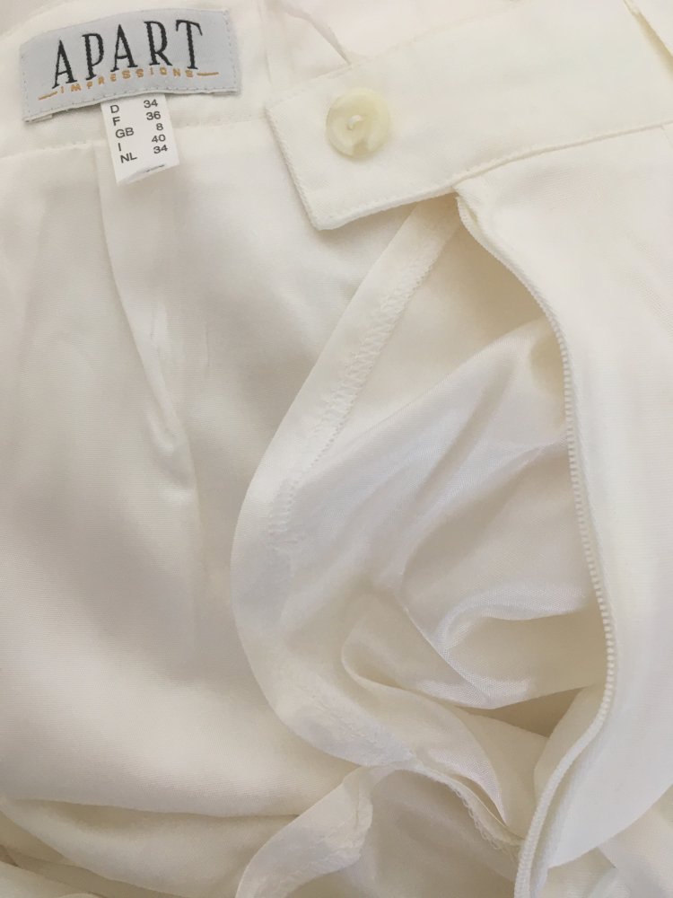 Apart - Hose / Business Hose gefüttert, weiß - Gr. XS / 34