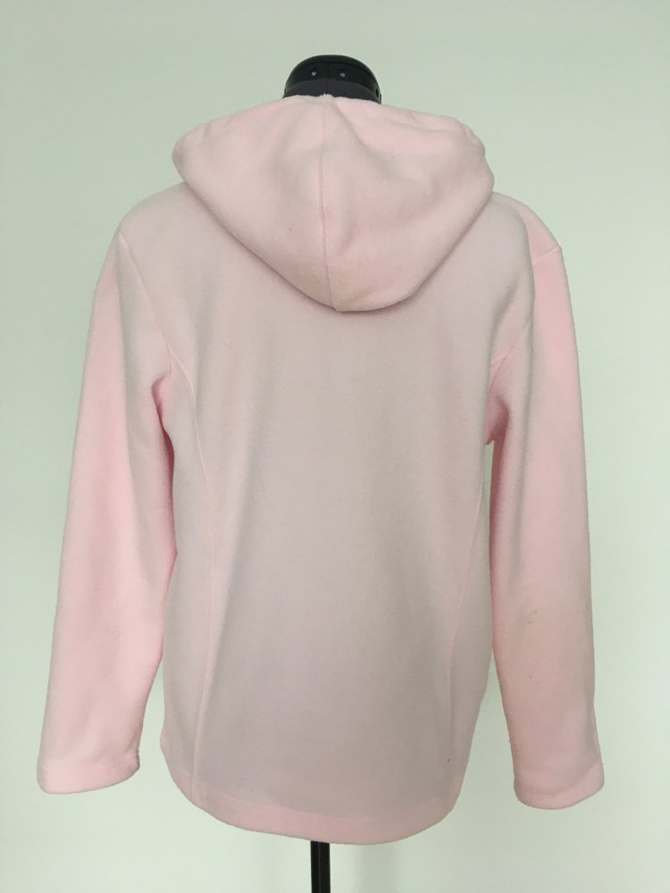JOY Fleece Jacke mit Kapuze und Reißverschluss, pink rosa - Gr. S / 36