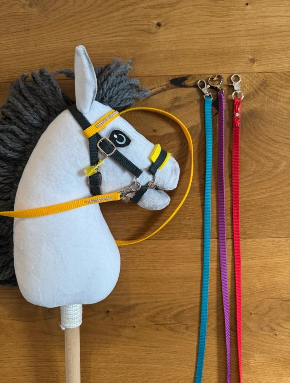 Hobby Horse Zügel Halfter Stirnriemen Trense Hackamore