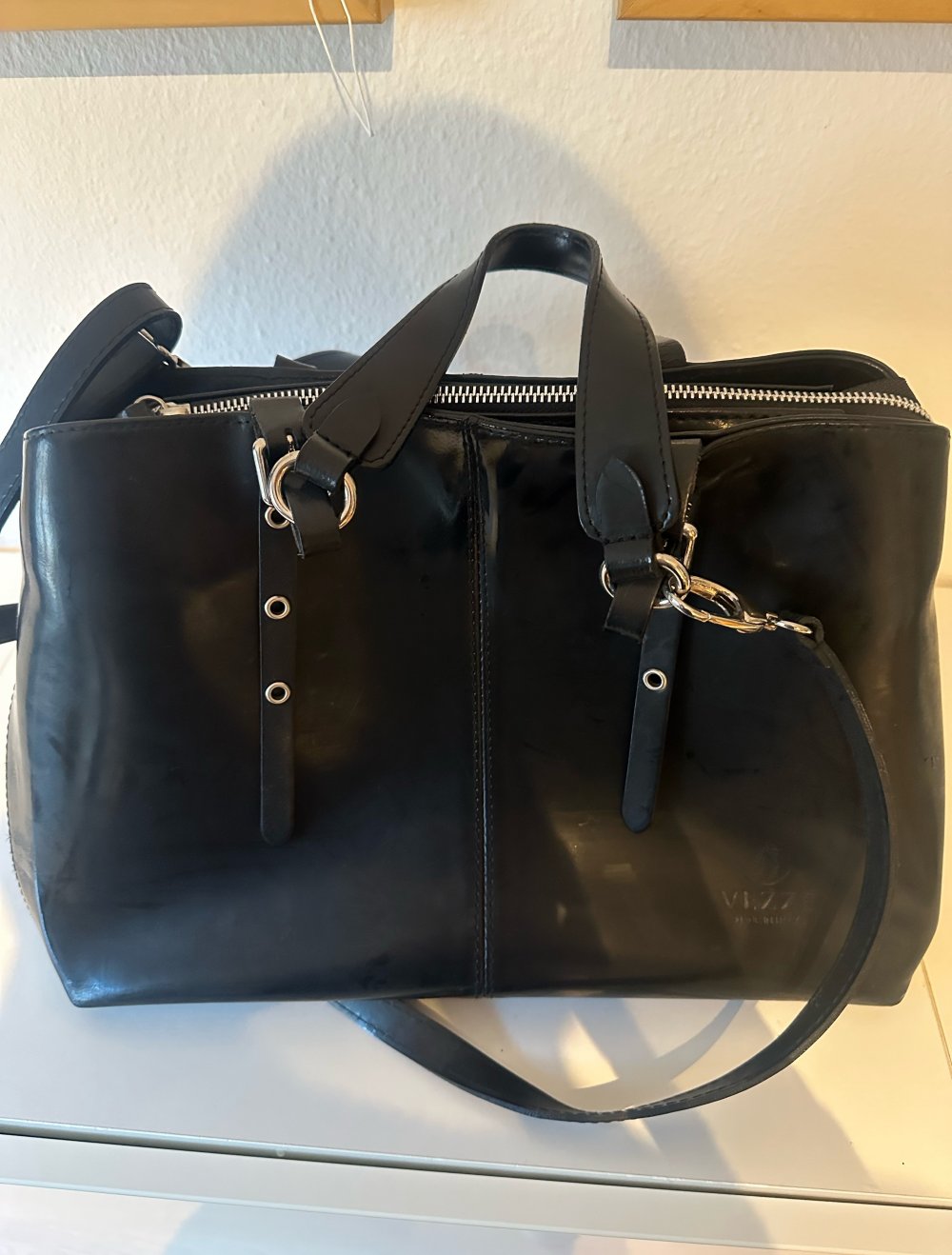 Schwarz office tote Bürotasche