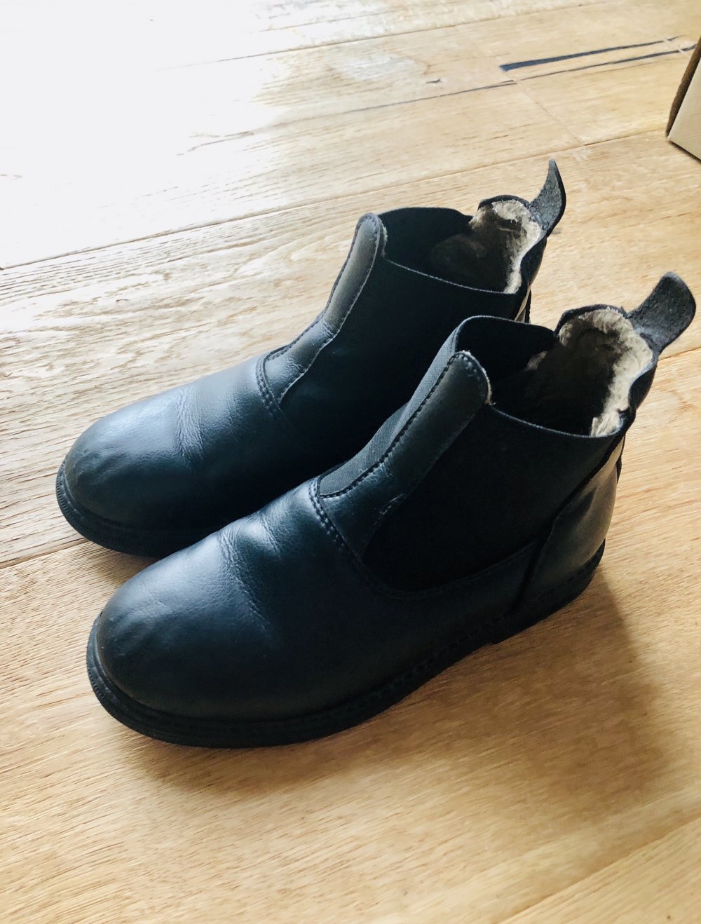 Decathlon halbhohe Reiterstiefel Leder Größe 30