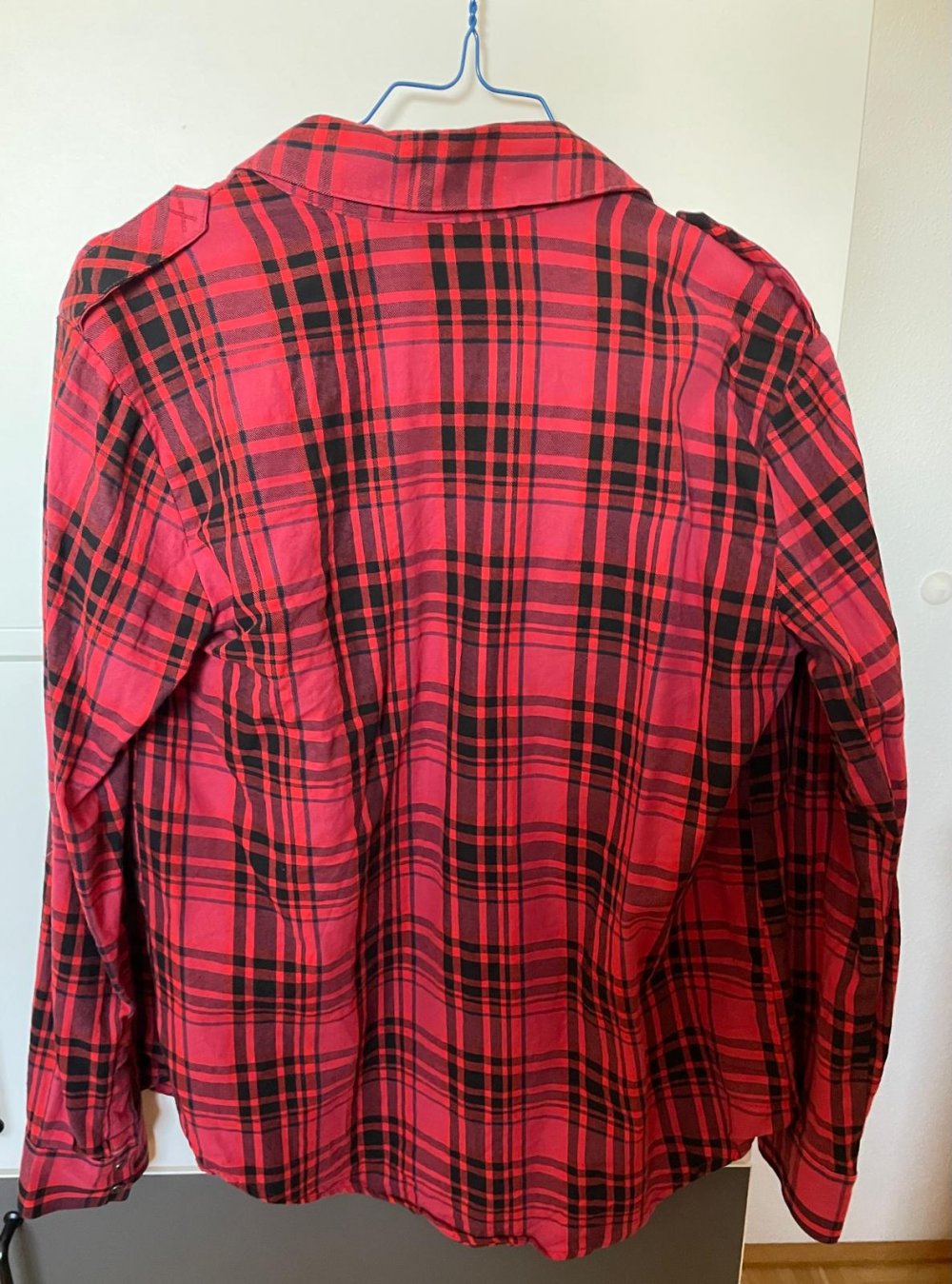 Hemd rot-schwarz kariert