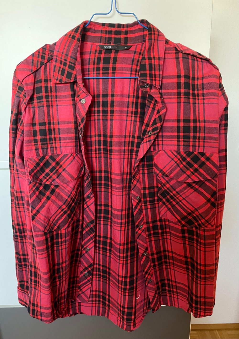 Hemd rot-schwarz kariert