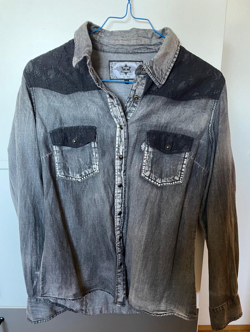 Jeanshemd grau