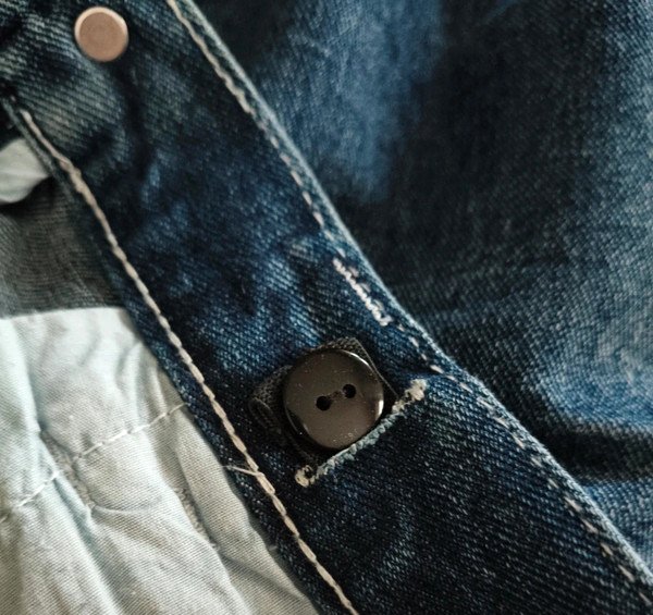 Worker Style Jeans, gerade geschnitten Gr. 38 wide leg