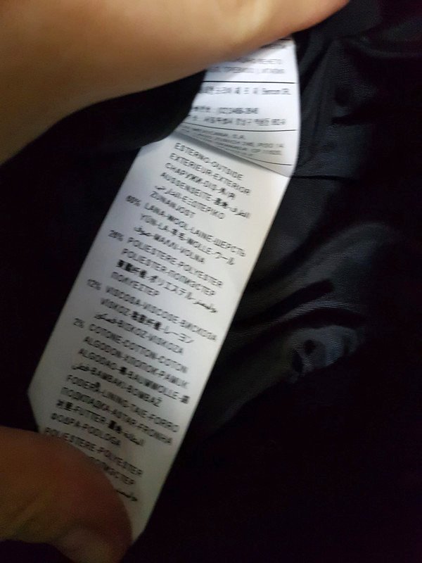 kurze, warme Wolljacke von Stile Benetton in schwarz, Bikerstil 36