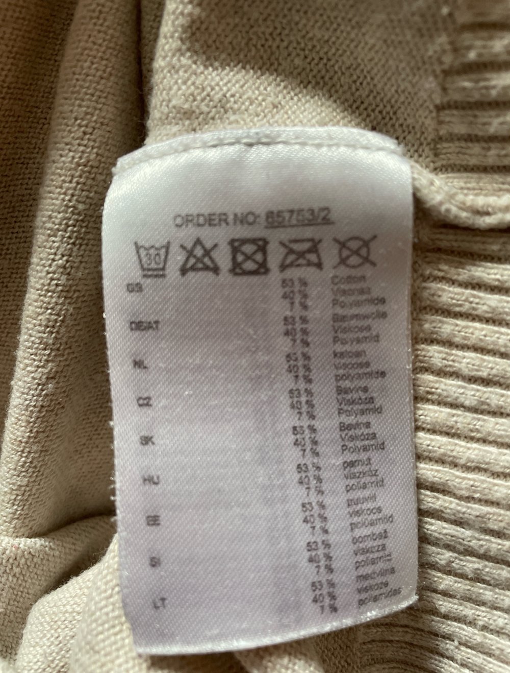 dünner Pullover beige Gr.M-L