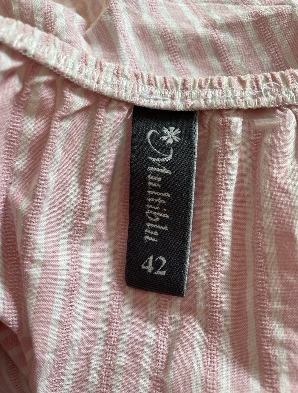 rosa gestreifte Bluse Gr. 42