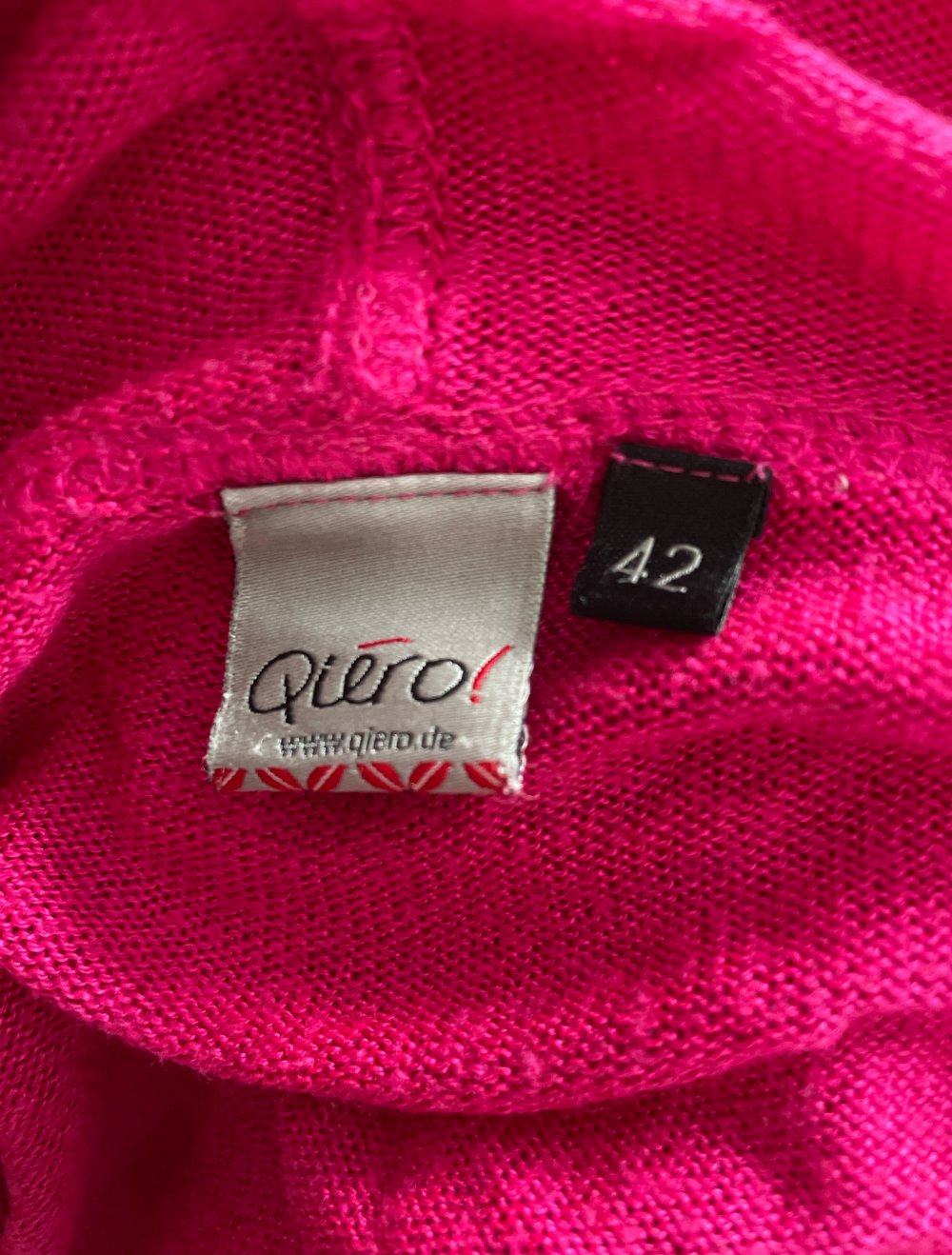 Pinke Strickjacke mit Kapuze Gr. 42