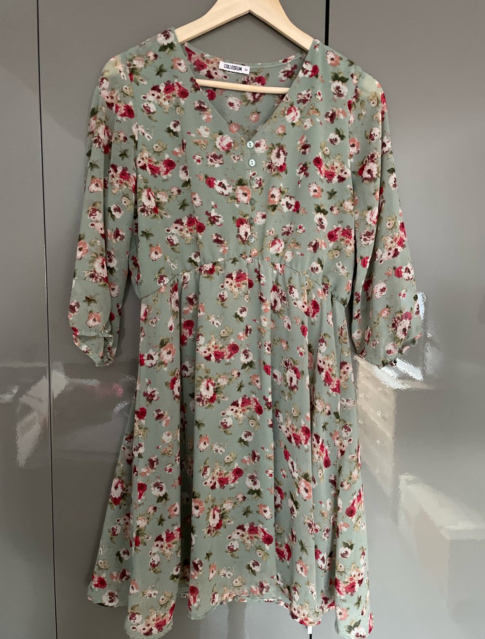 blaues Blümchenkleid Gr. M