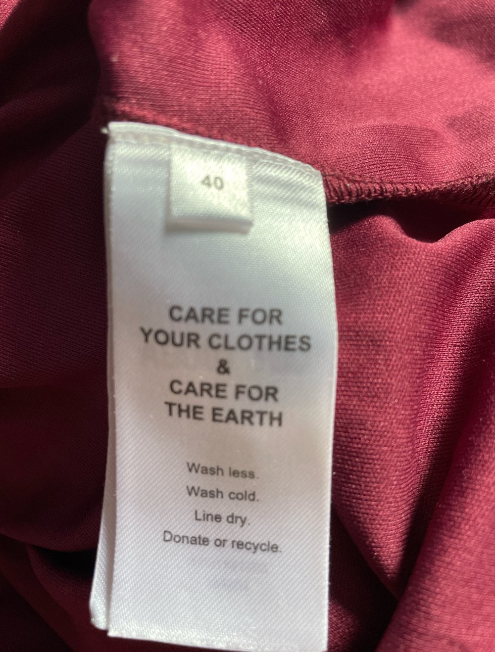 dunkelrotes Kleid Gr. 40