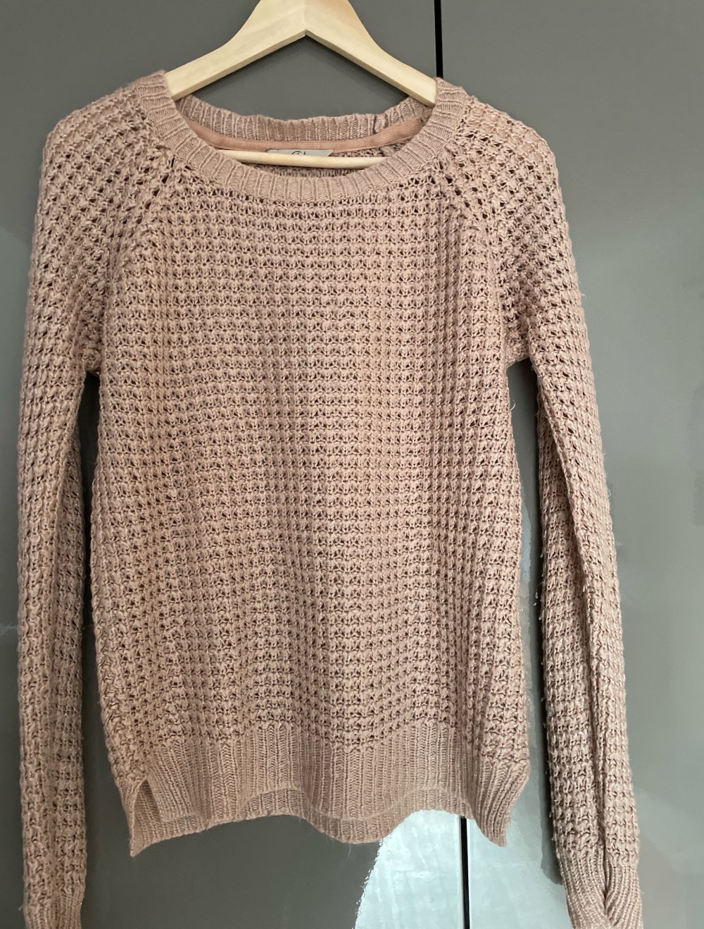 rosa Strickpullover Gr. L-XL