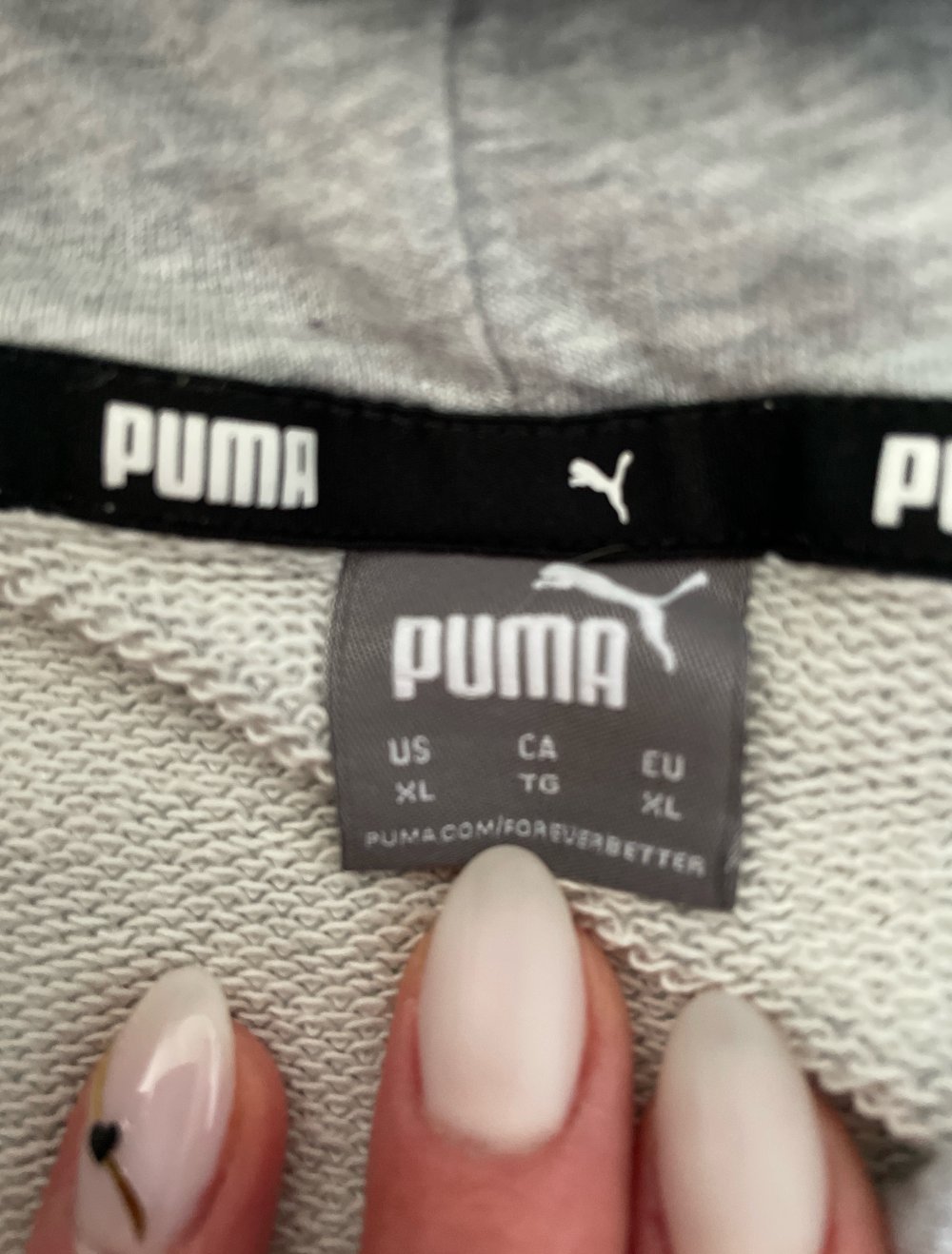 grauer Puma Hoodie Gr. XL