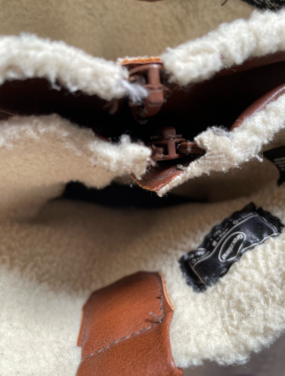 braune halbhohe Stiefel Gr. 40