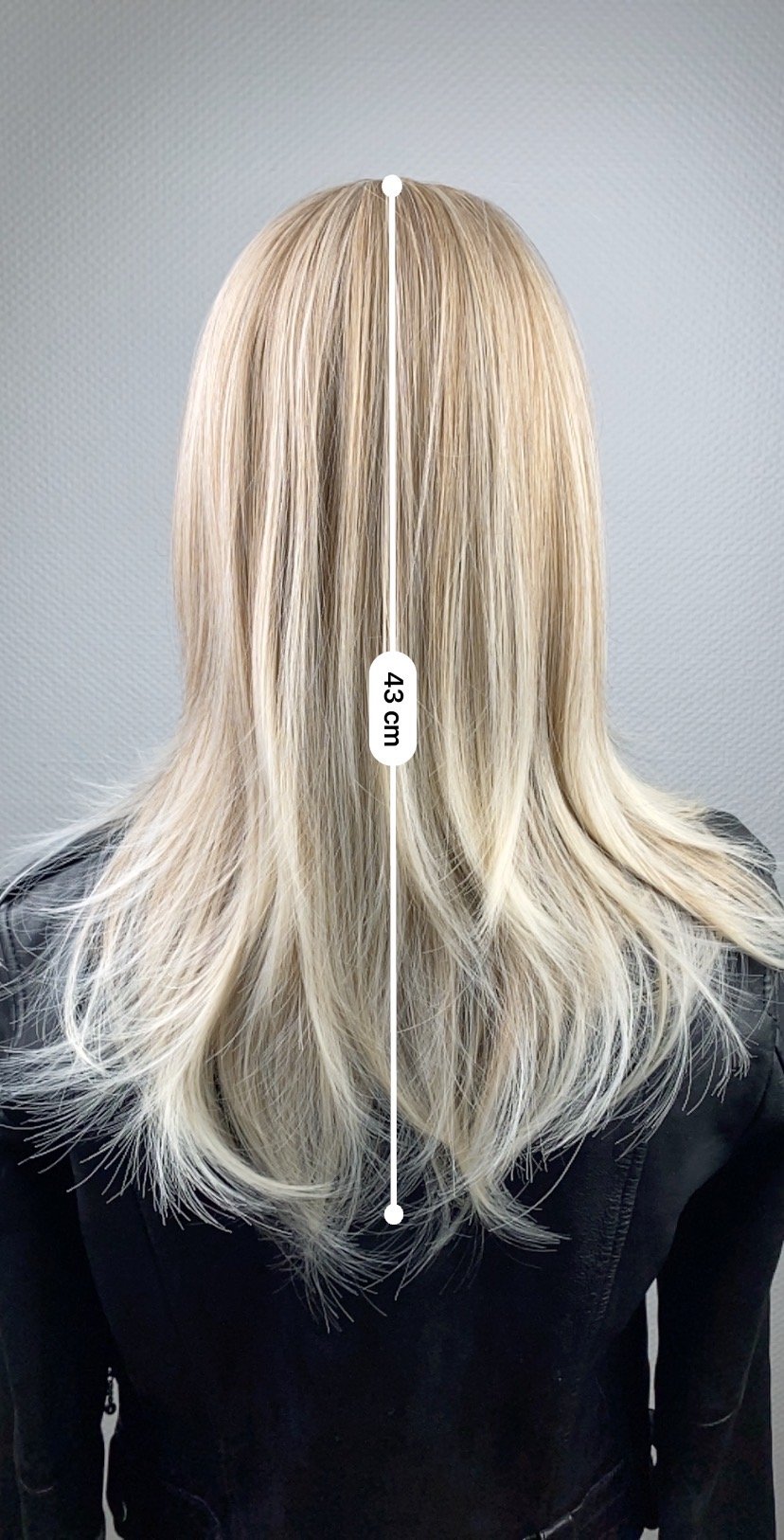 Blonde Echthaar Imitat Perücke / Wig