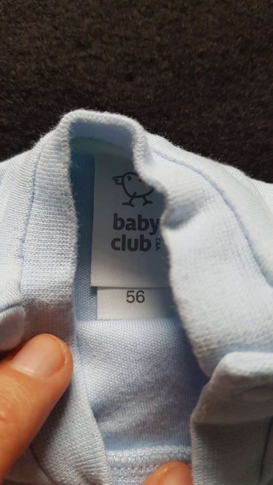 Hellblaues Shirt in Gr. 56 von Baby Club