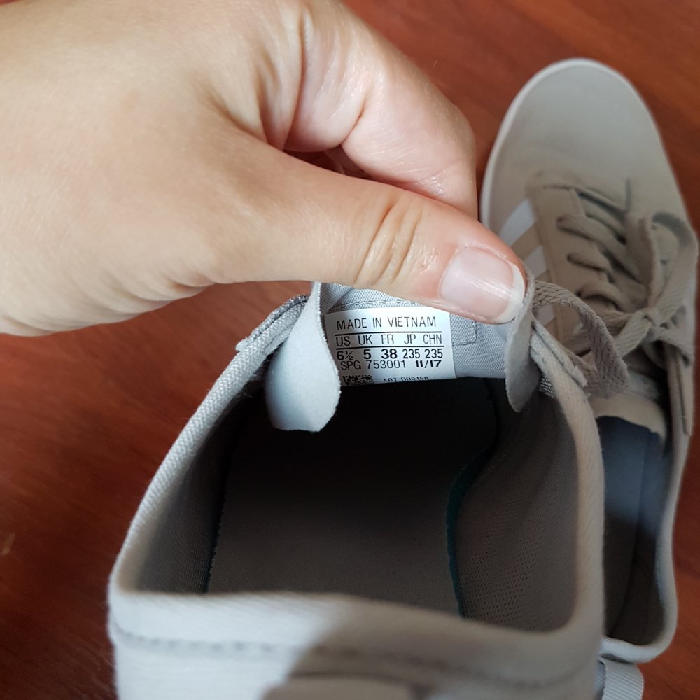 Hellgraue Adidas Sneaker Ortholite Sohle