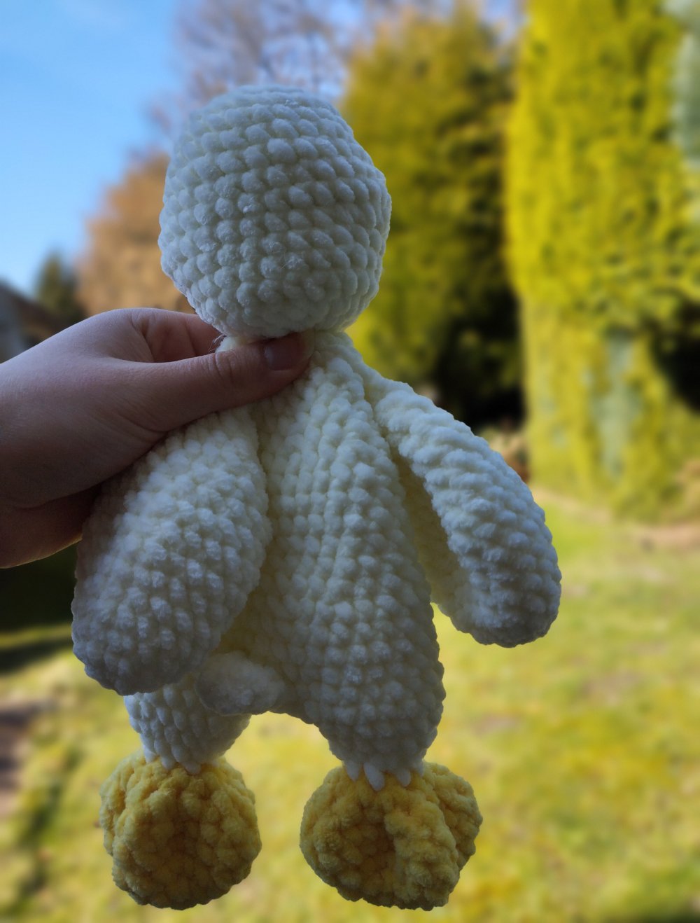 Schmusetuch Schnuffeltuch Ente Kuscheltier Amigurumi selfmade gehäkelt weich Gans