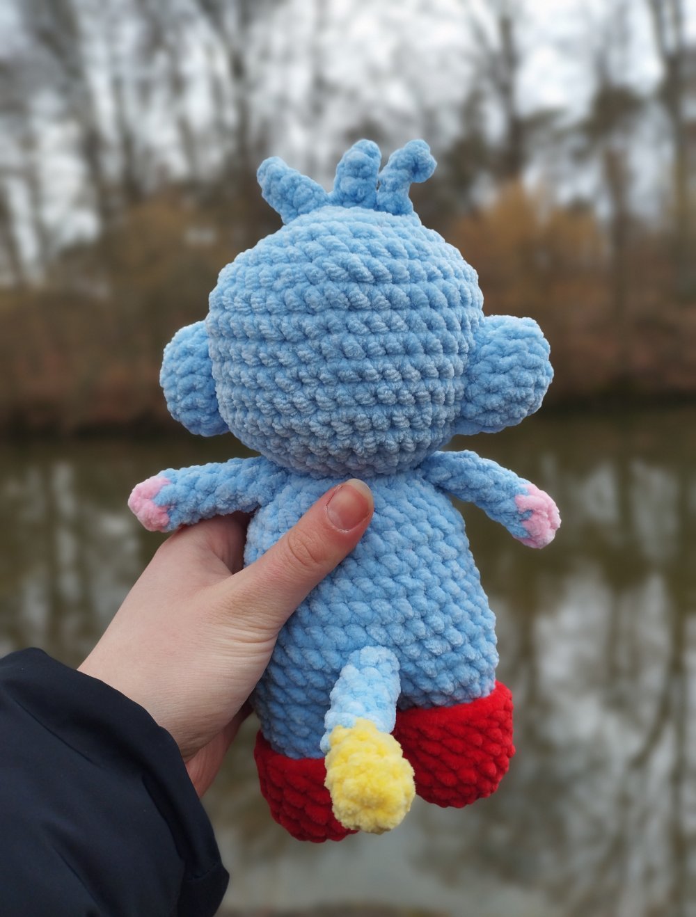Boots Dora Kuscheltier Affe Amigurumi gehäkelt