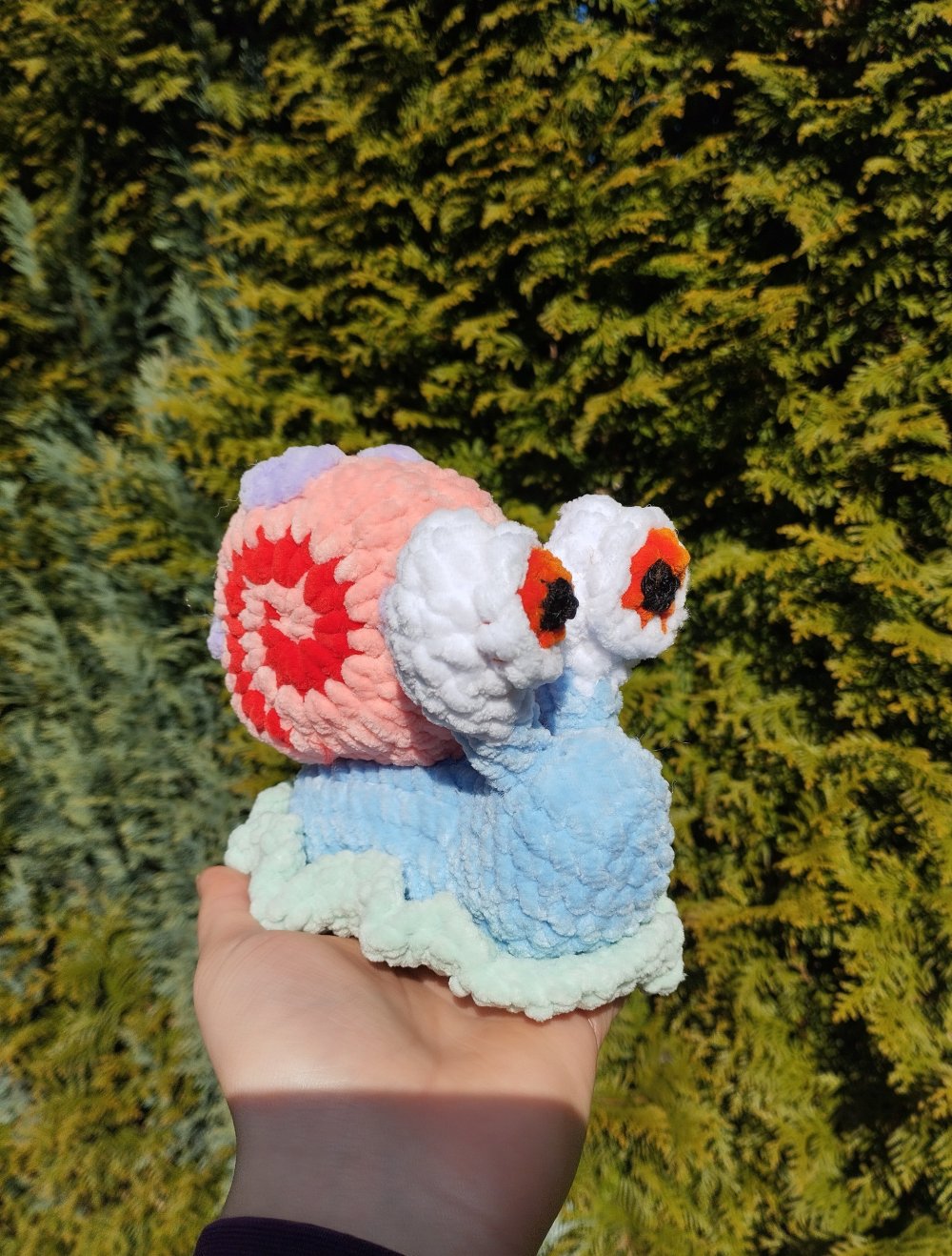 Gary Schnecke Kuscheltier SpongeBob Amigurumi selfmade gehäkelt