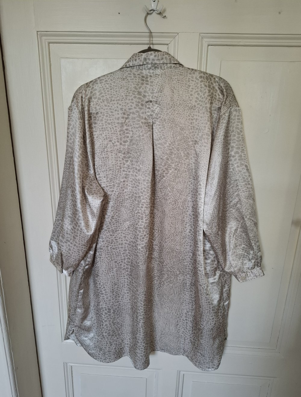 seidige Animal Print Bluse