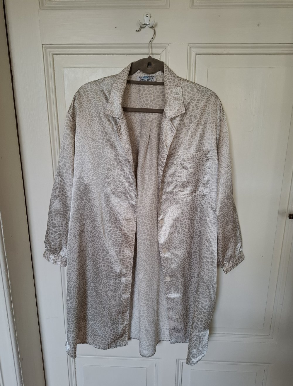 seidige Animal Print Bluse