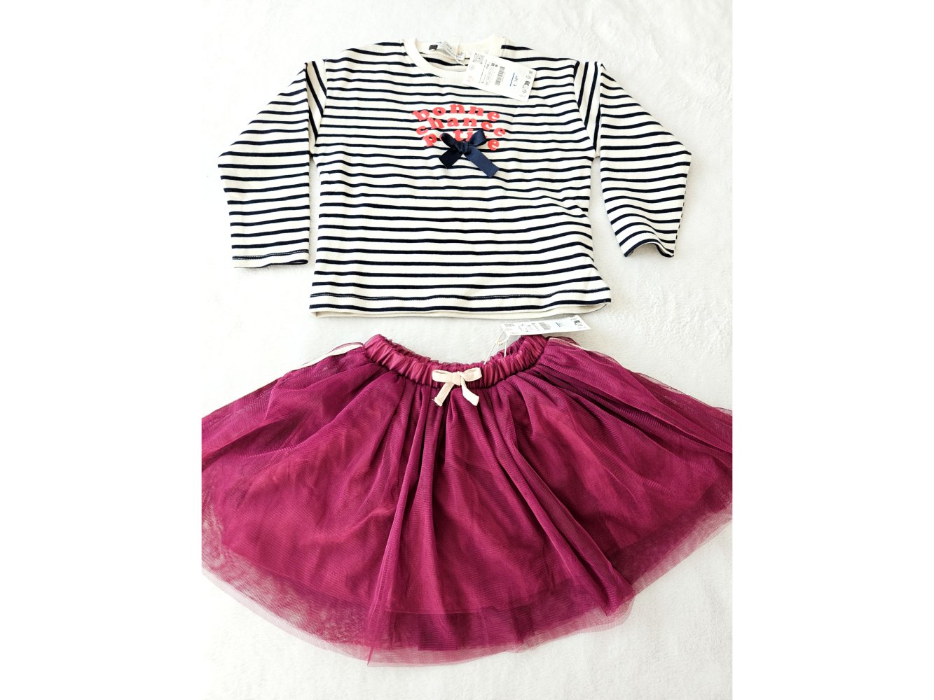 Zara Tüllrock + Sweatshirt Gr.116