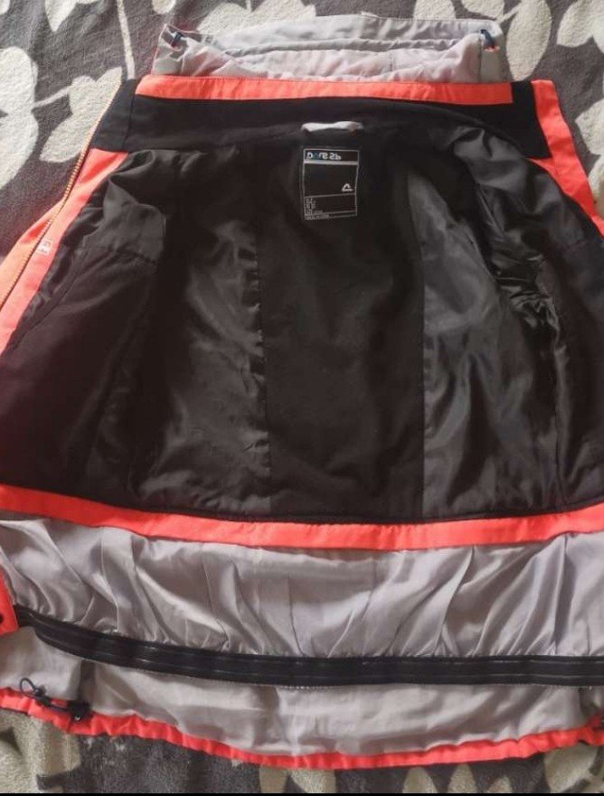 Damen-Skijacke (Coral/Blau/Grau