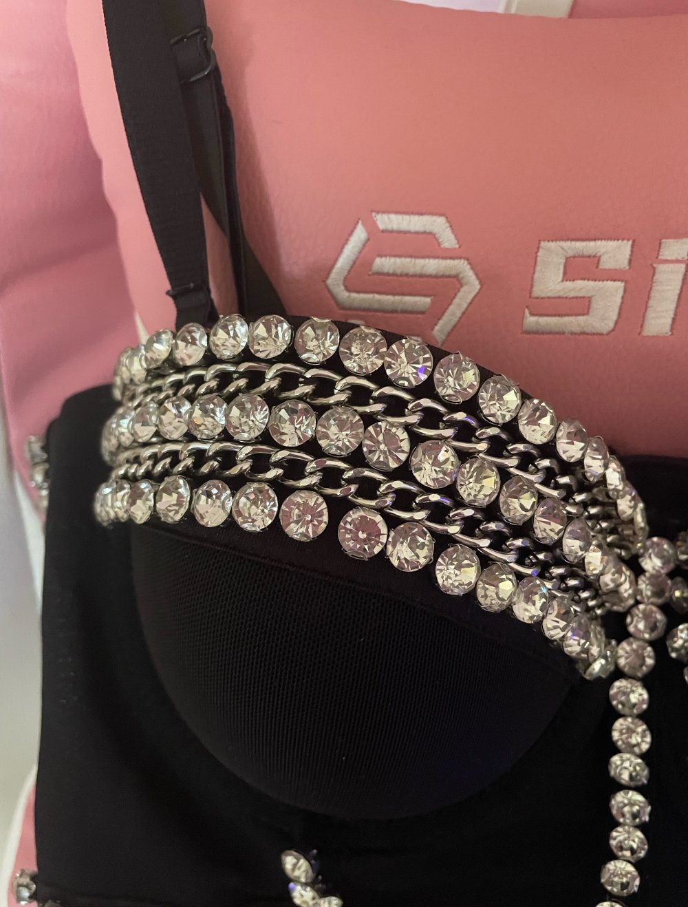 Korsetttop mit Strass