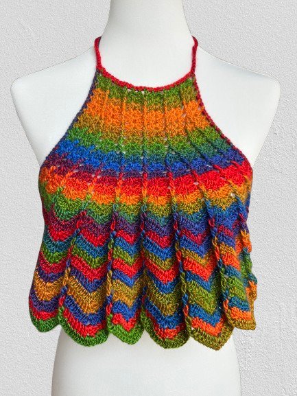 Sommertop Top Regenbogen für heiße Tage - Unikat ????