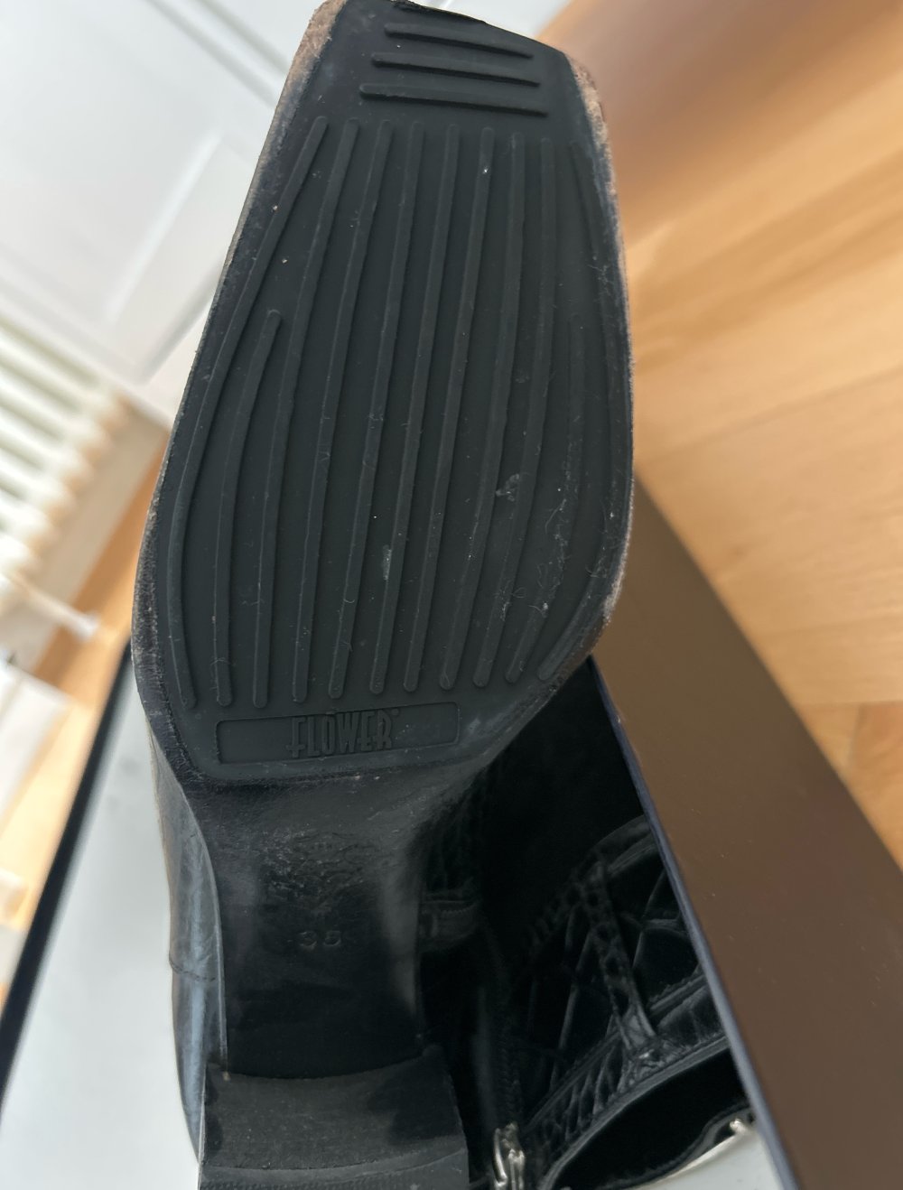 spezielle Stiefeln gemischt Leder und Wildleder