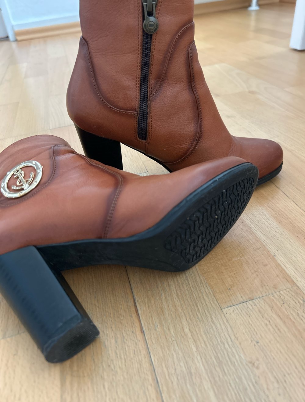 braune Stiefletten Italian Design