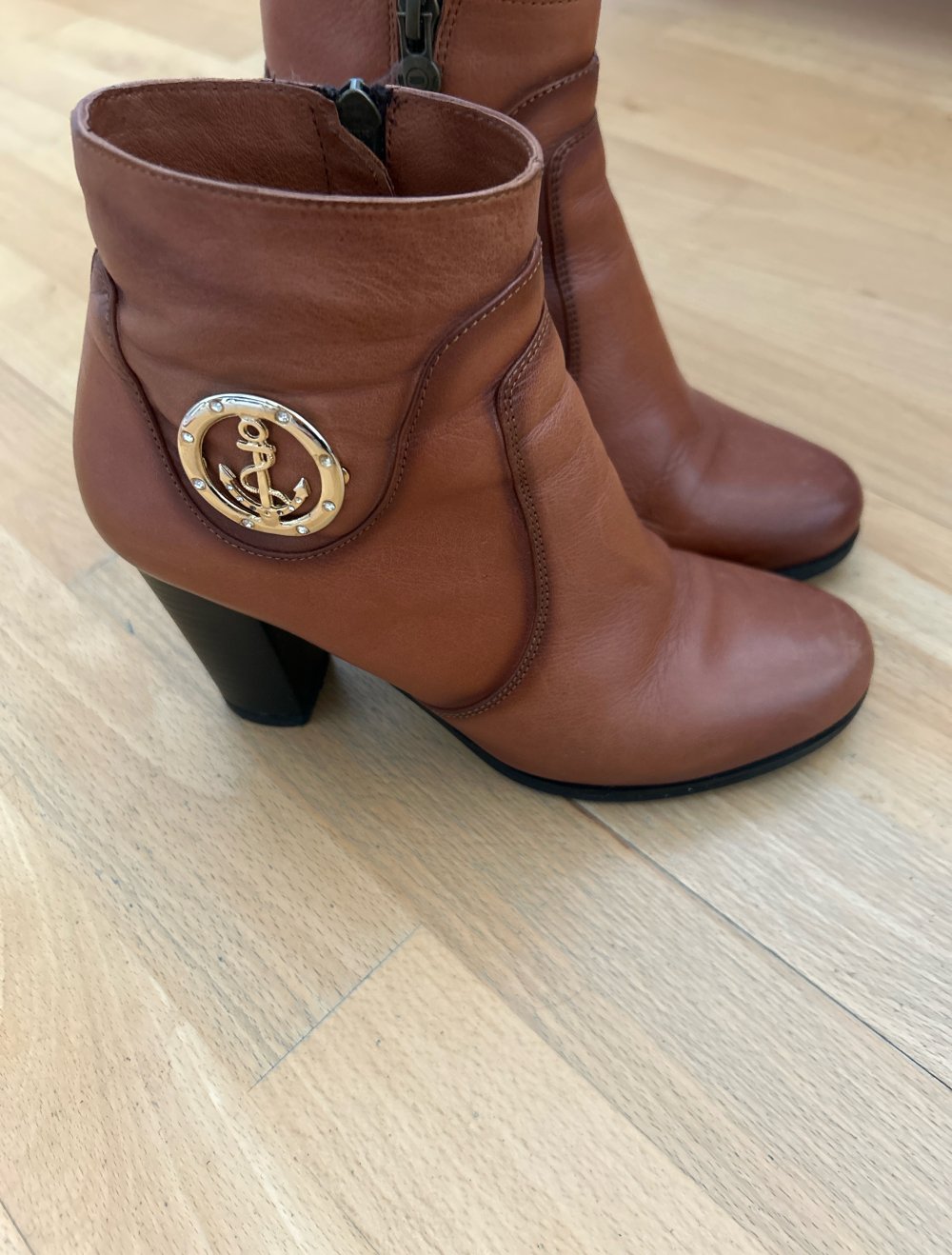 braune Stiefletten Italian Design