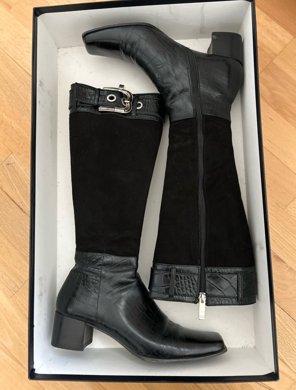 spezielle Stiefeln gemischt Leder und Wildleder