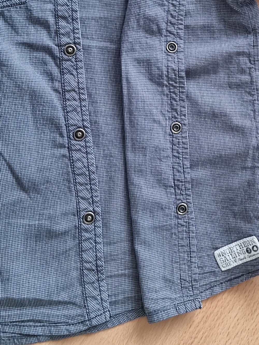 Kurzarm Hemd, Hemd mit kurzen Ärmeln von Topolino, Größe 116