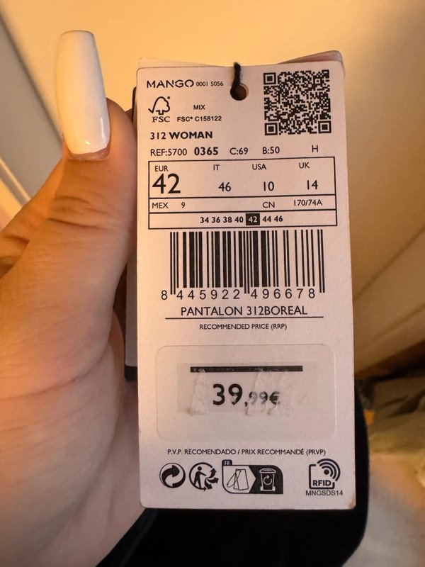 Dunkelblaue Anzugshose von Mango 