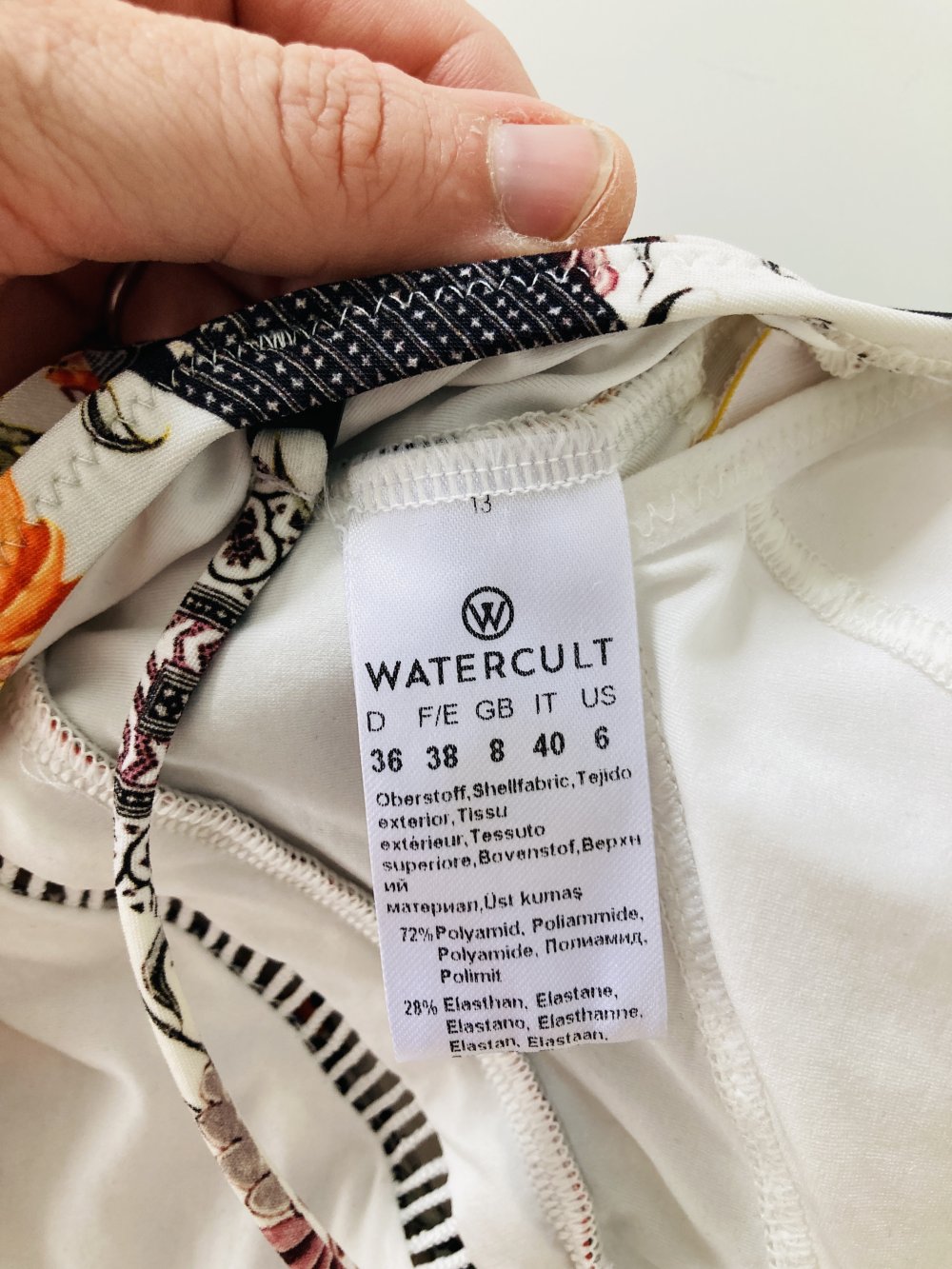 Watercult Badeanzug beige boho Gr 36 S statt 120 eur