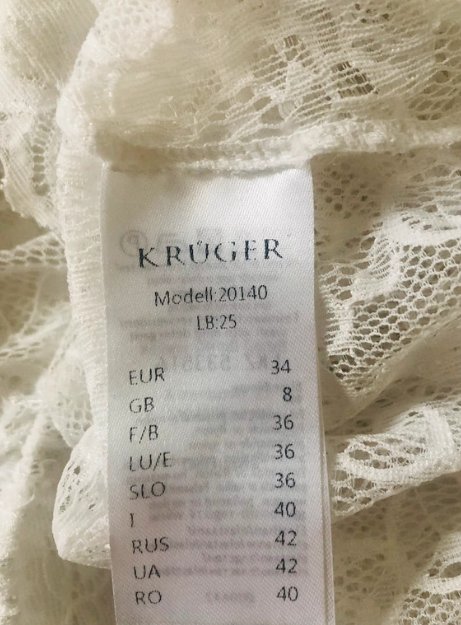 Krüger Dirndl Bluse Gr 34