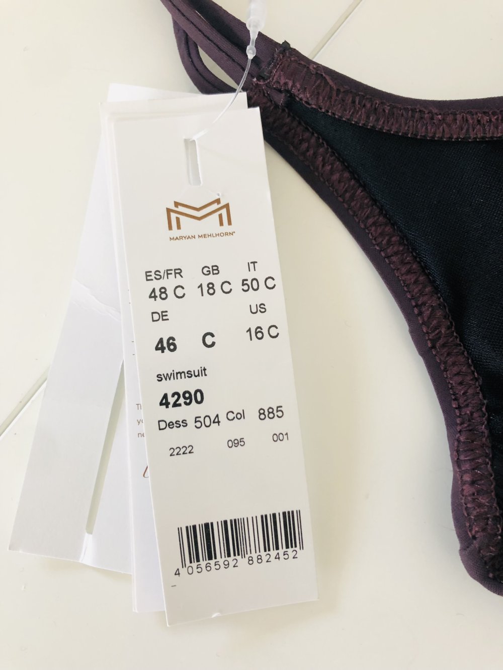Maryan Mehlhorn Badeanzug braun Gr 46 C statt 180 eur