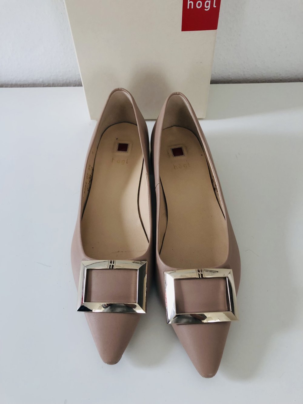 Högl Pumps beige nude Gr 38,5 statt 160 eur