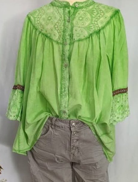 Bluse grün/apfelgrün