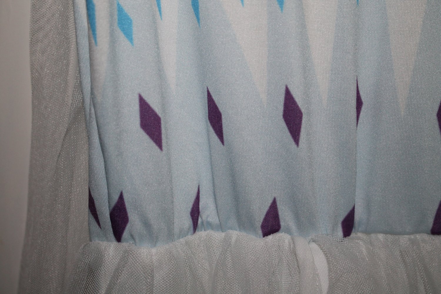 Frozen Kostüm Kleid Elsa Gr. 134 140 weiß blau Schleppe Brautkleid