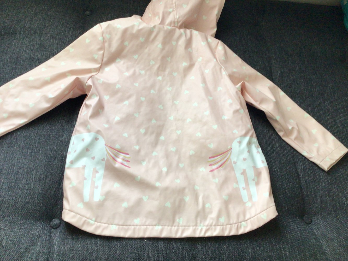 Gr.110 Süße Einhorn Regenjacke Englandmode 