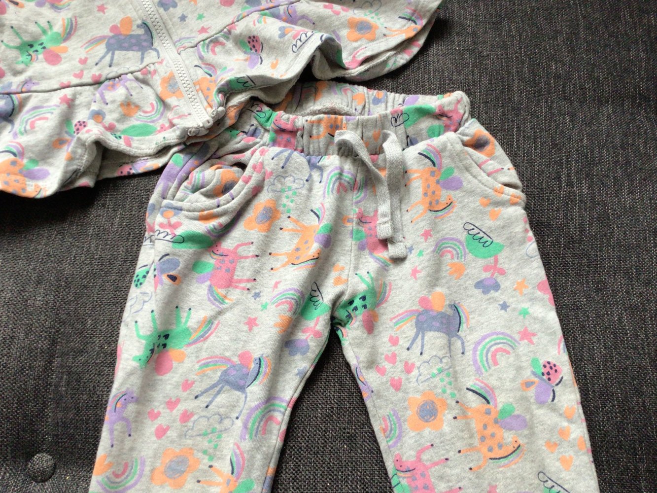 Gr.98 süßes Einhorn Training Set Tracksuit