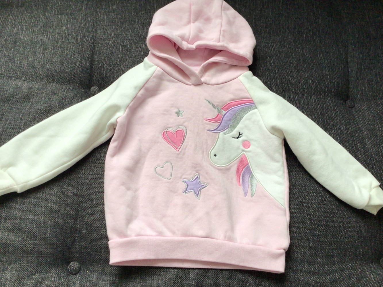 Gr. 92 goldiges Einhorn Hoodie Kapuzenpullover England
