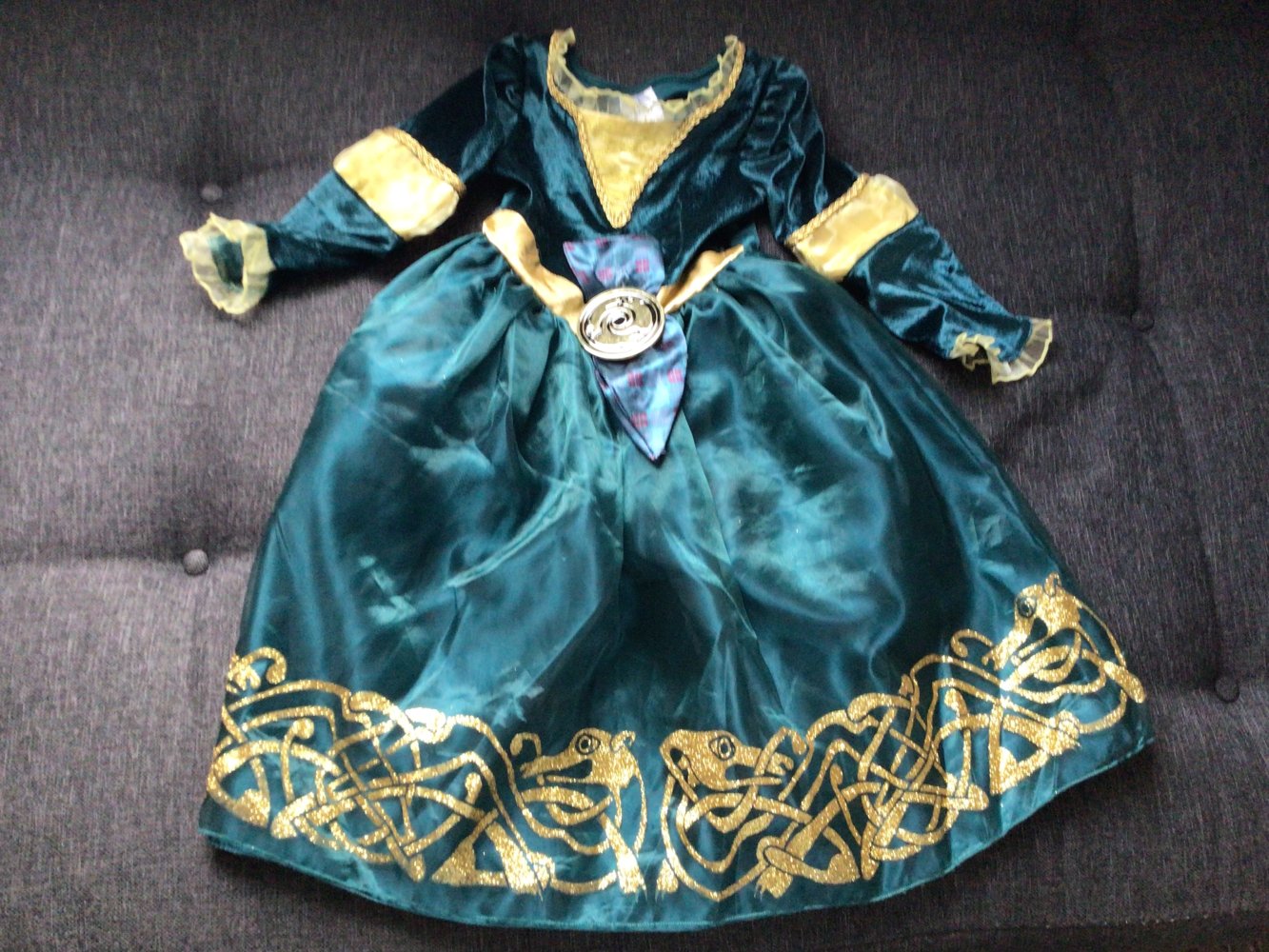 Gr. 104 Disney Princess Mérida Brave Verkleidung Kostüm Kleid